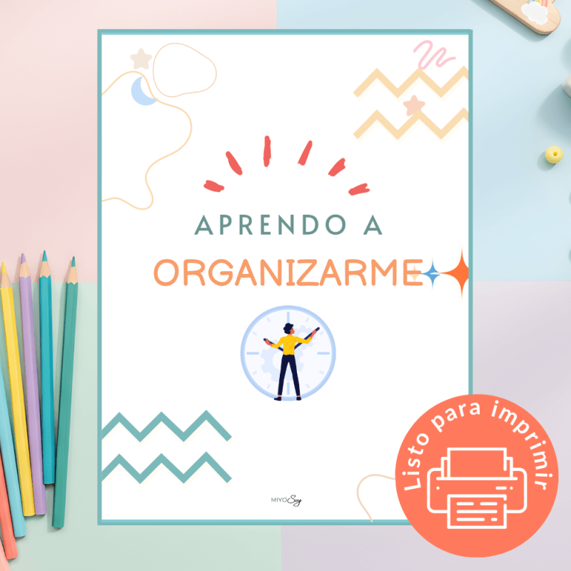 Cuaderno imprimible para desarrollar organización infantil, planificación y autonomía en niños y niñas | MIYOSOY